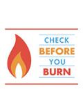 Check Before You Burn logo